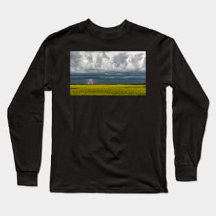 Lightning Over Canola Long Sleeve T-Shirt